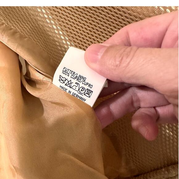 Vintage 1999 Jil Sander Women's Sleeveless Metallic Gold Mesh Vest, 2 (34) NWOT - Picture 3 of 11